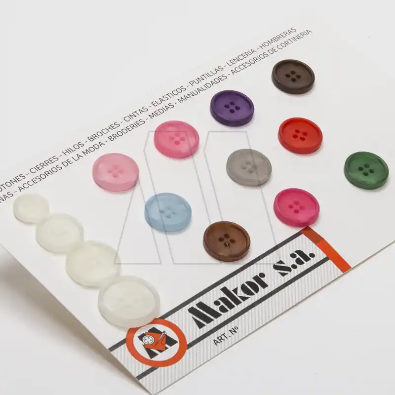 BOTON POLIESTER OPACO BARRA BARI T40