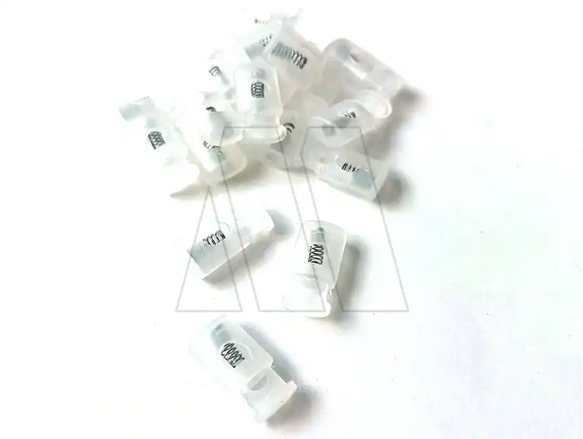 TANCA DE NYLON OVALADA CHICA TRANSPARENTE CON RESORTE