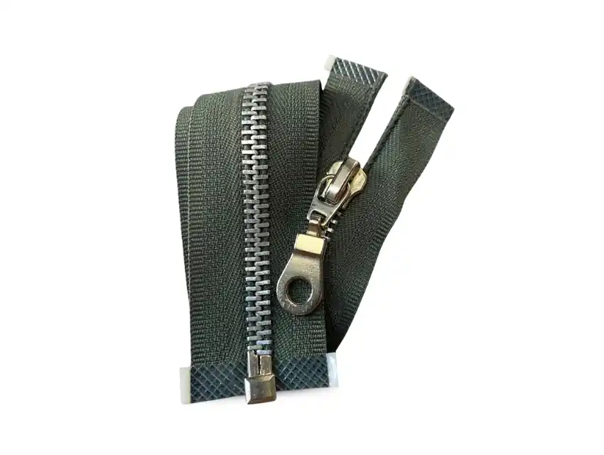 CIERRE DESMONTABLE ALUMINIO COLOR C/COLGANTE EUROPEO 50CM