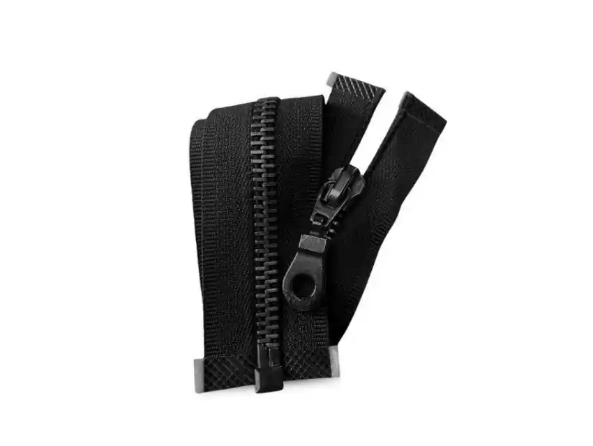 CIERRE DESMONTABLE ALUMINIO NEGRO C/COLGANTE EUROPEO 75CM