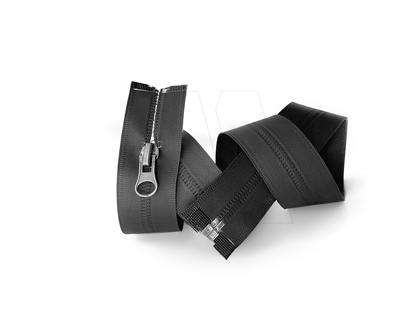 CIERRE 6MM DESMONTABLE REVERSO INVISIBLE IMPERMEABLE NEGRO 60CM