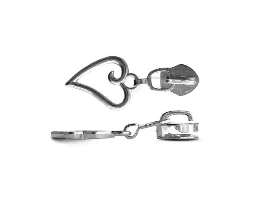 DESLIZADOR CIERRE 6MM C/COLGANTE CORAZON X 50UN