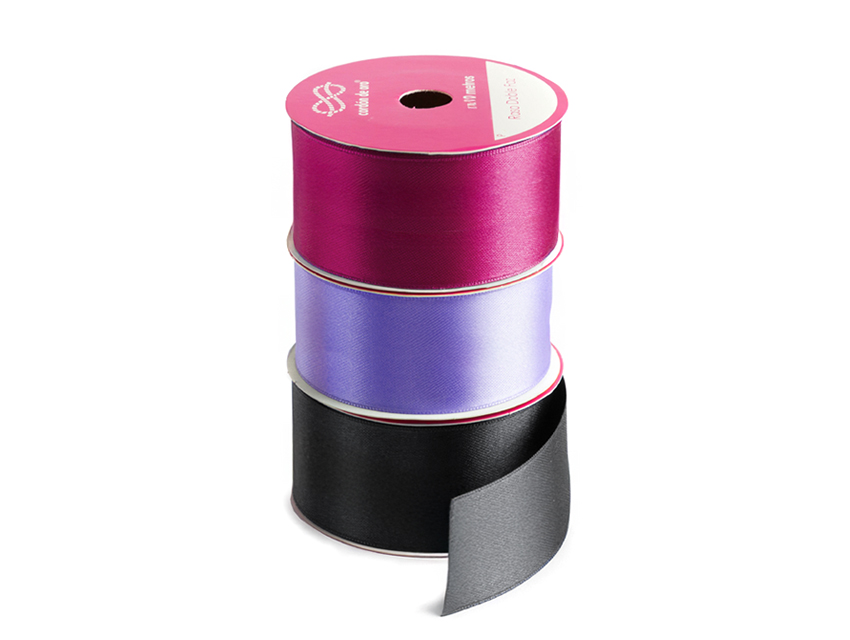 CINTA RASO DOBLE FAZ CORDON DE ORO NRO 9 40MM X 10MTS