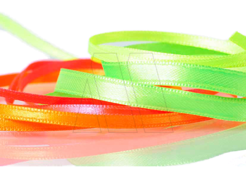 CINTA RASO DOBLE FAZ FLUO CORDON DE ORO NRO 1 6MM X 50MTS