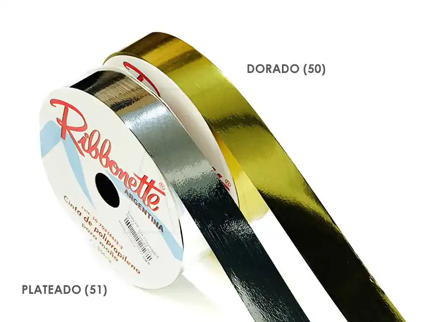 CINTA RIBBONETTE METALIZADA 20MM X 25MTS