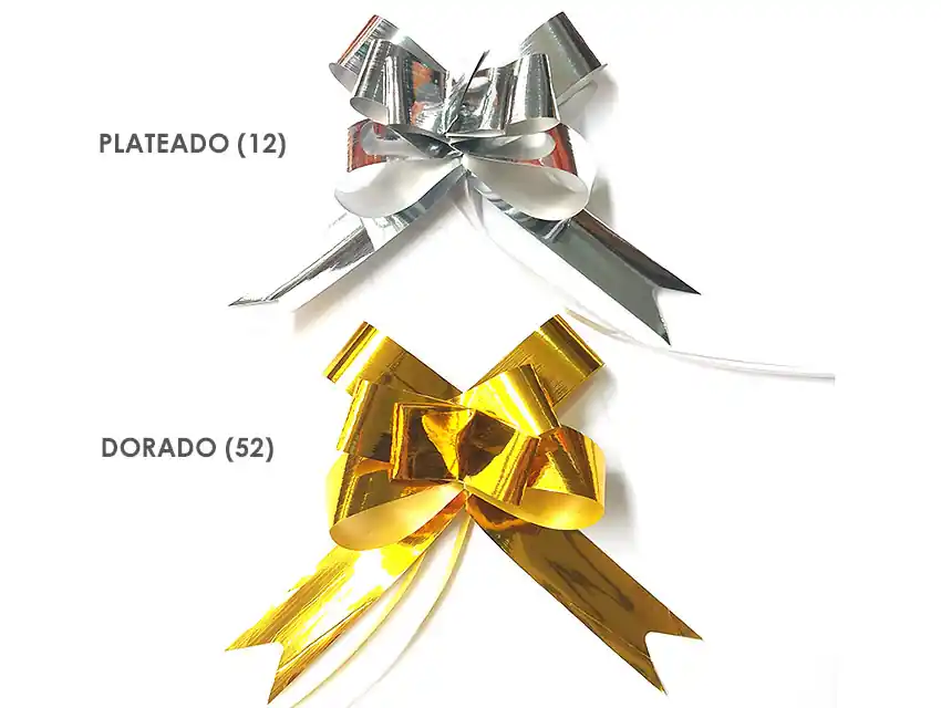 MOÑO RAPIDO CHICO METALIZADO X 50UN