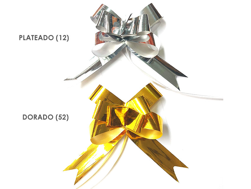 MOÑO RAPIDO MEDIANO METALIZADO X 50UN