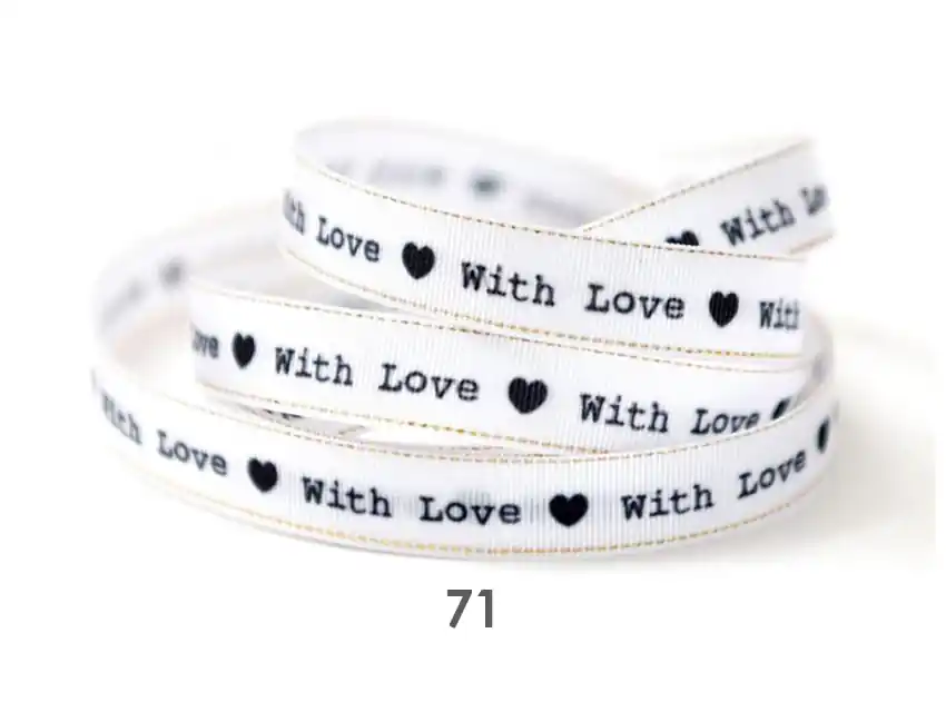 CINTA WITH LOVE CORDON DE ORO 10MM X 10MTS