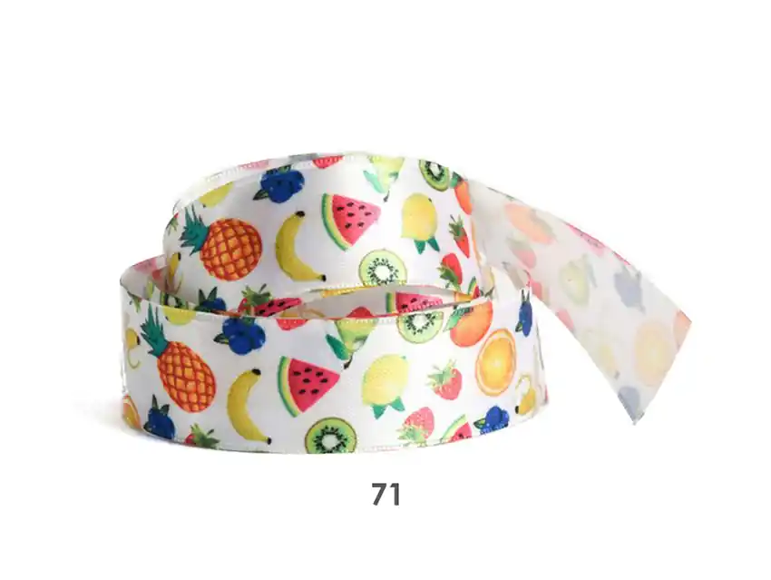 CINTA ENSALADA DE FRUTAS CORDON DE ORO 25MM X 10MT