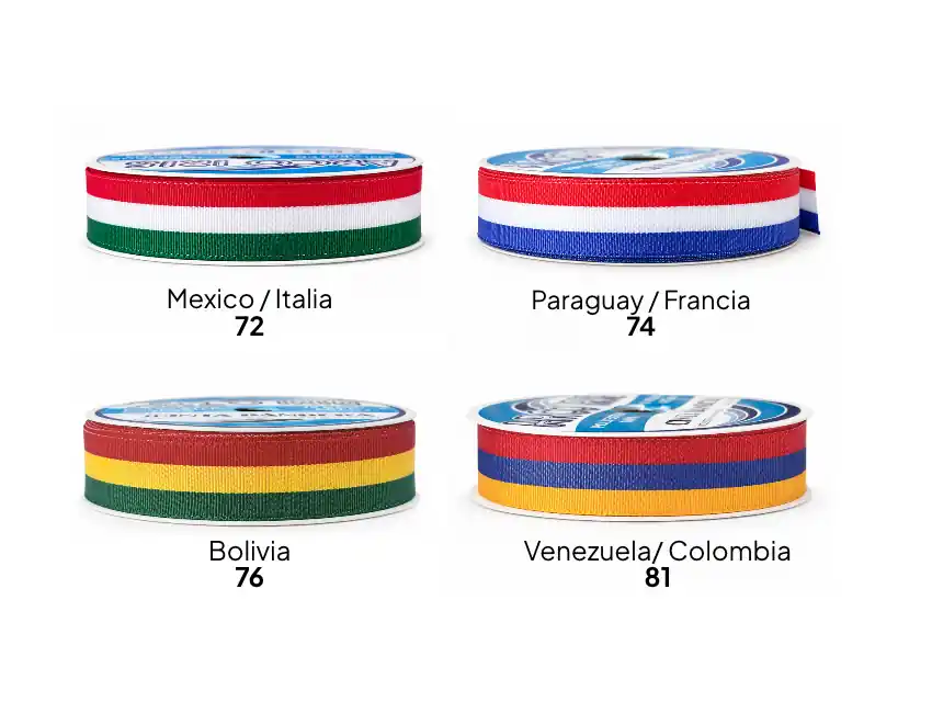 CINTA BANDERAS EXTRANJERAS ARCO IRIS 15MM X 10MTS