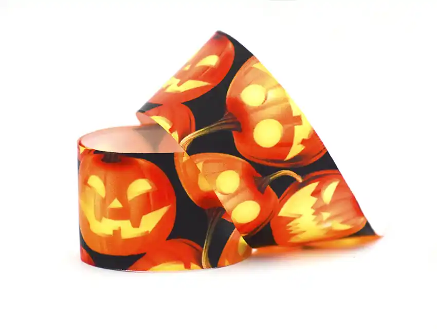 CINTA CALABAZAS HALLOWEEN CORDON DE ORO 39MM X 10MTS