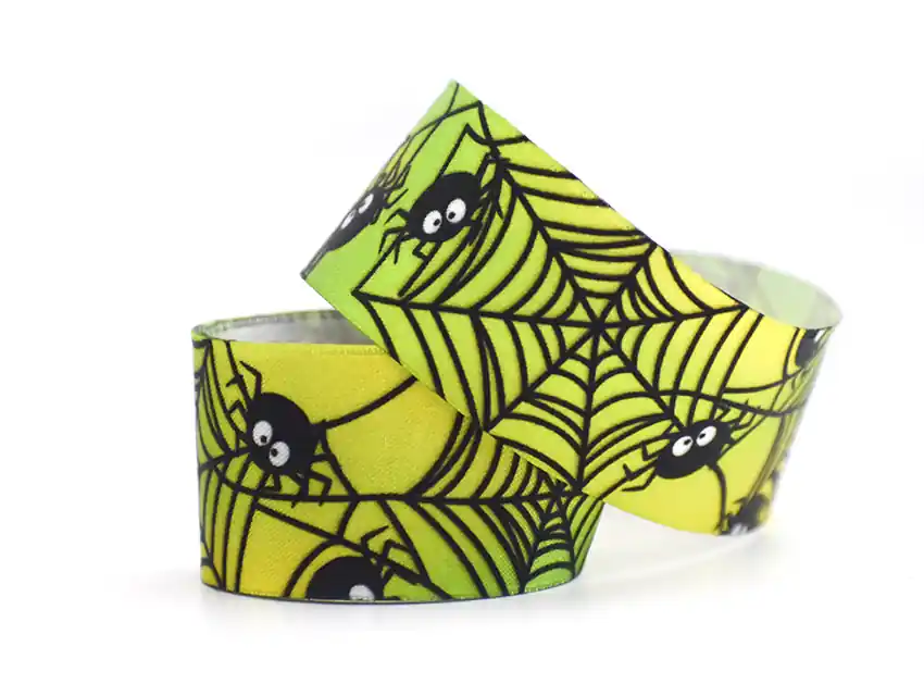 CINTA SPIDER HALLOWEEN CORDON DE ORO 40MM X 10MTS