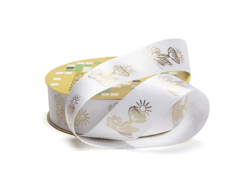 CINTA RASO BROOKLYN P/COMUNION CALIZ 2,5CM X 5MTS