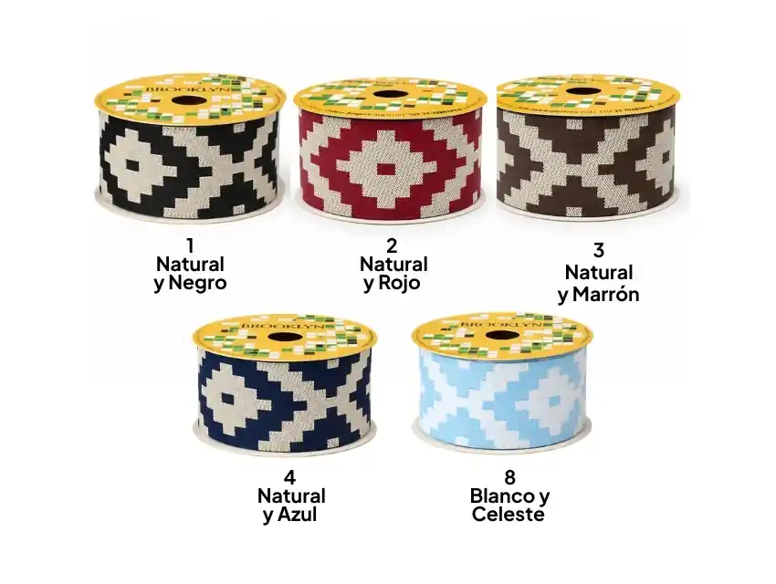 CINTA BROOKLYN FUSTA 40 MM X 10 MTS