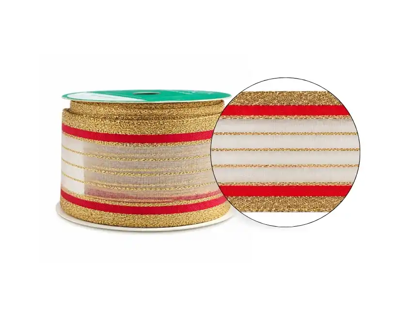 CINTA HOSANNA CORDON DE ORO 45MM X 10MTS