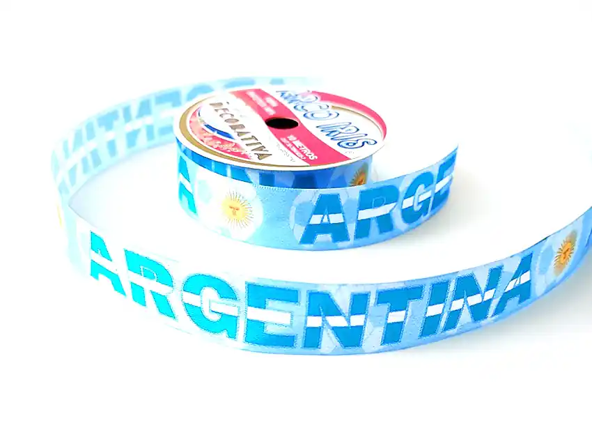 CINTA FANTASIA VAMOS ARGENTINA 2,5CM X 10MTS