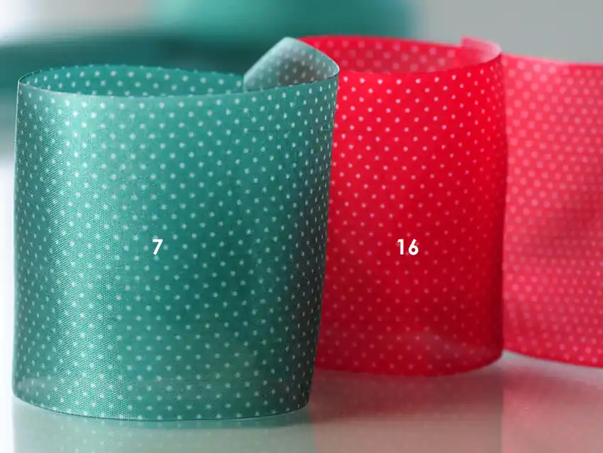 CINTA SILKY MINI DOTS CORDON DE ORO 65MM X 10MTS