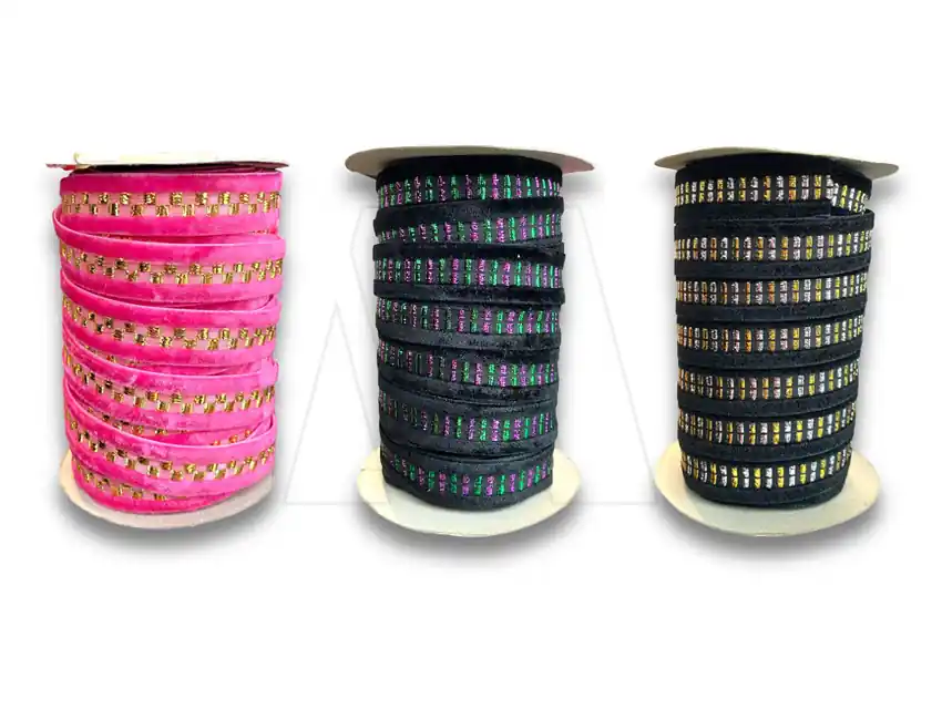 CINTA FUZZ TERCIOPELO CON LUREX 15MM X 20YDS