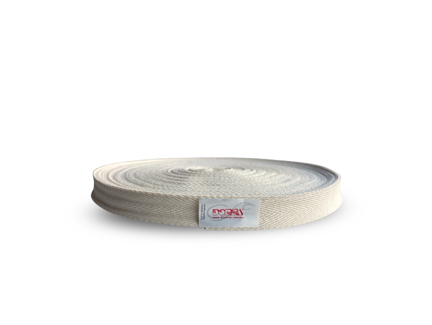 CINTA HILERA NATURAL DE ALGODON 20MM X 50MTS