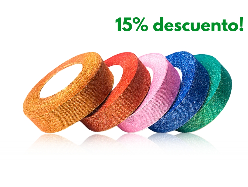 CINTA LUREX 1,5CM X 25YDS COLOR