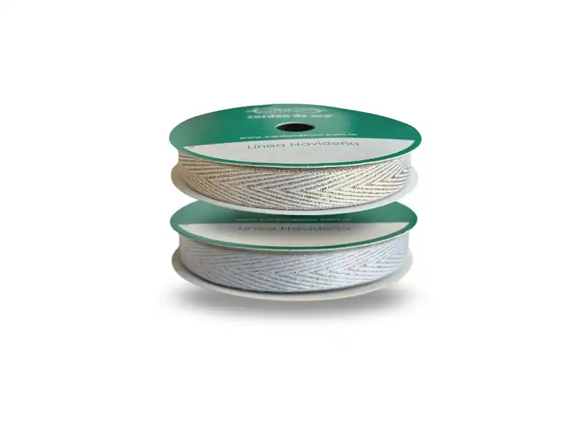 CINTA ESPIGA LUREX CORDON DE ORO 12MM X 10MTS