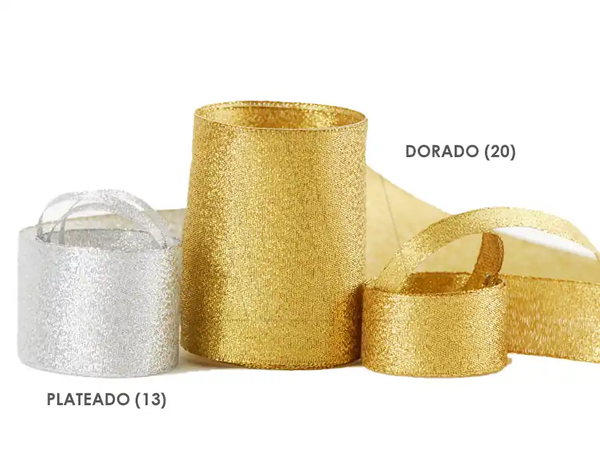CINTA LUREX CORDON DE ORO 10MM X 10MTS