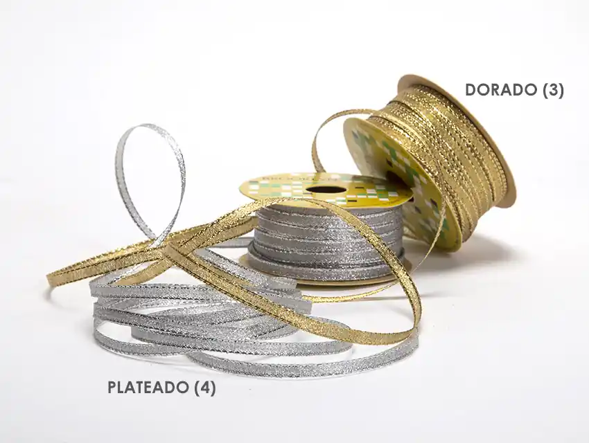 CINTA LUREX MILANO 5 MM X 20 MTS