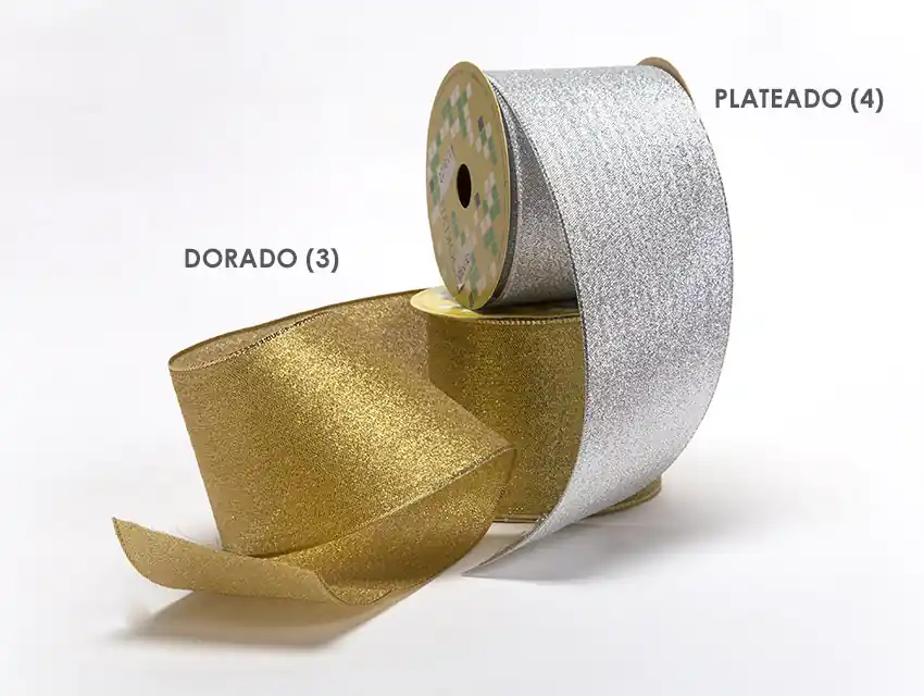 CINTA BROOKLYN LUREX MILANO 80MM X 10MTS