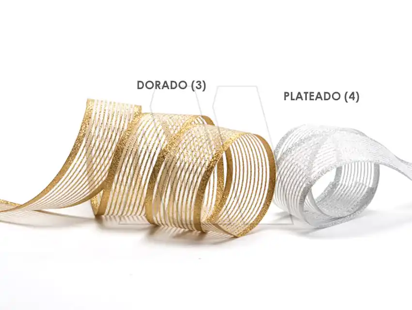 CINTA BROOKLYN VALET C/LUREX 35MM X 10MTS