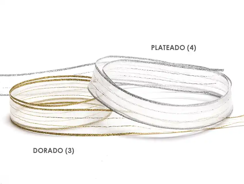 CINTA BROOKLYN DA VINCI C/LUREX 15MM X 10MTS