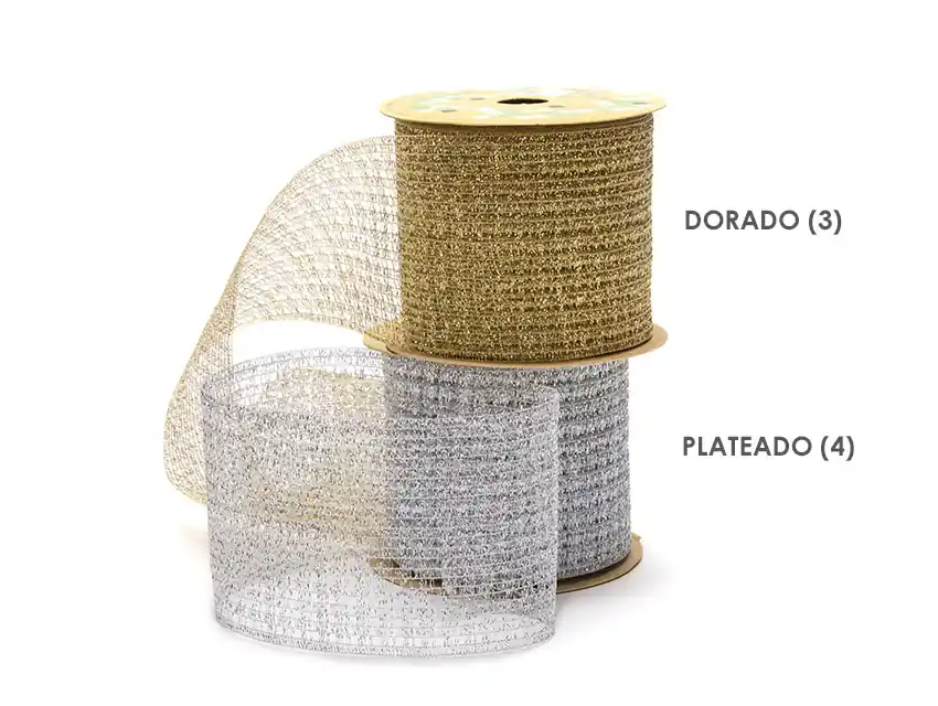 CINTA BROOKLYN RED METALIZADA SUBLIME 80MM X 10MTS