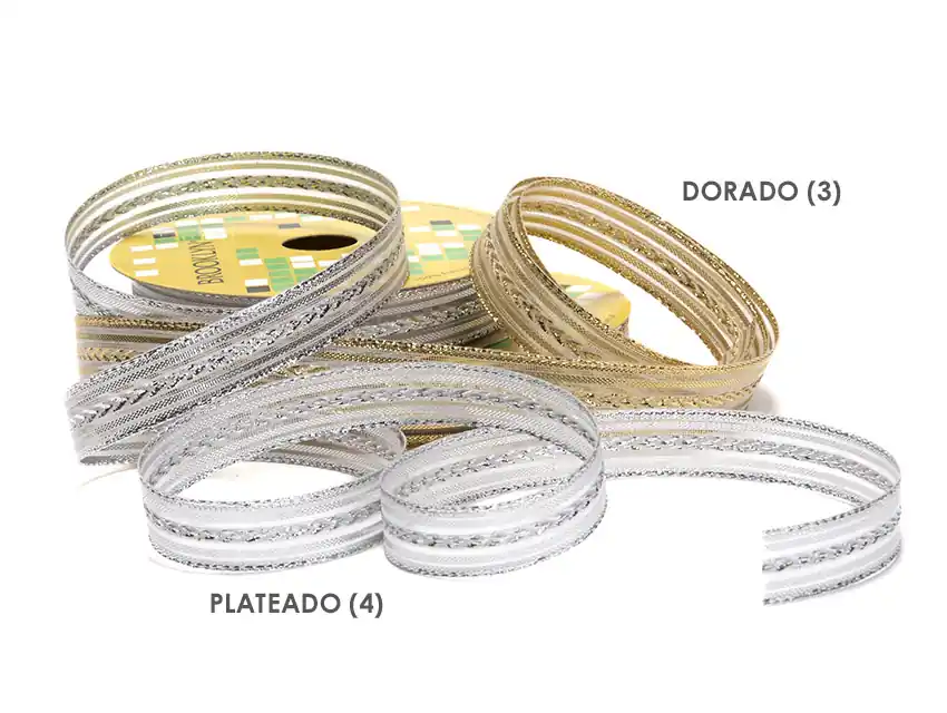 CINTA BROOKLYN LUREX GENOVA 15MM X 10MTS