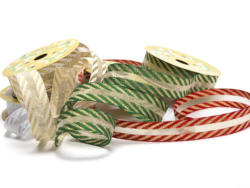 CINTA BROOKLYN FANTASIA C/LUREX 25MM X 10MTS