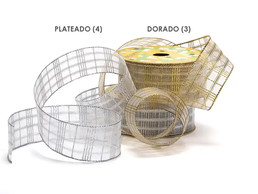 CINTA BROOKLYN NAVIDEÑA BACHIK 39MM X 10MTS