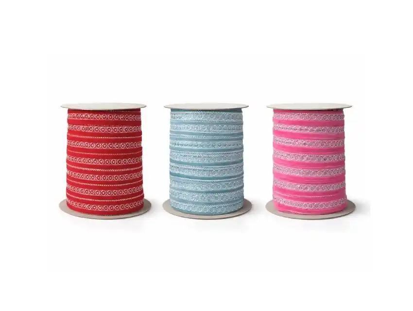 CINTA FUZZ TERCIOPELO C/ LUREX SAANVI 10MM X 18,28MTS