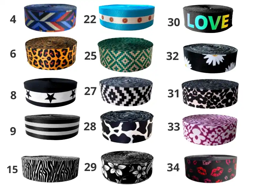 CINTA MOCHILERA SUBLIMADA 40MM X 10MTS