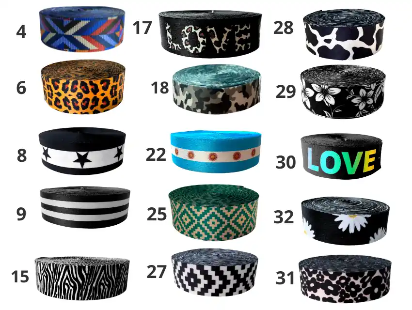 CINTA MOCHILERA SUBLIMADA 40MM X 10MTS
