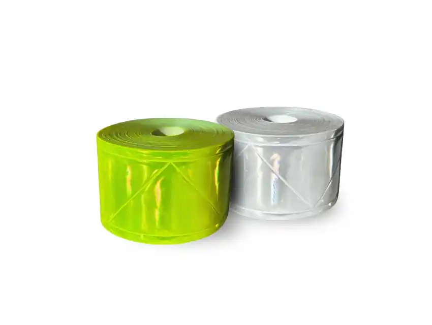 CINTA HIGH GLOSS REFLECTIVA PLASTIFICADA PARA COSER 50MM X 10MTS