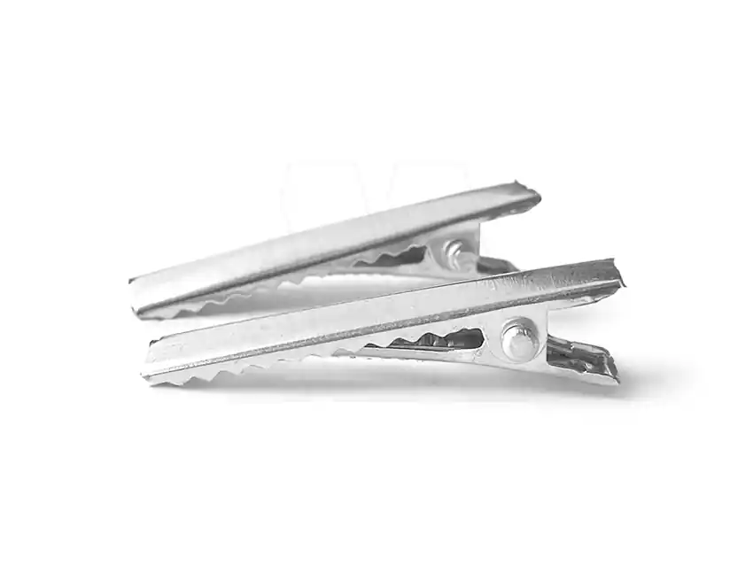  BASE HEBILLA COCODRILO CABELLO NIQUEL 4,5CM X 25UN 