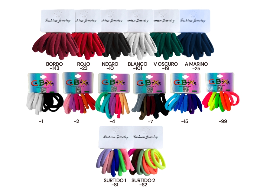 COLITAS DE TOALLA/LYCRA X 10UN