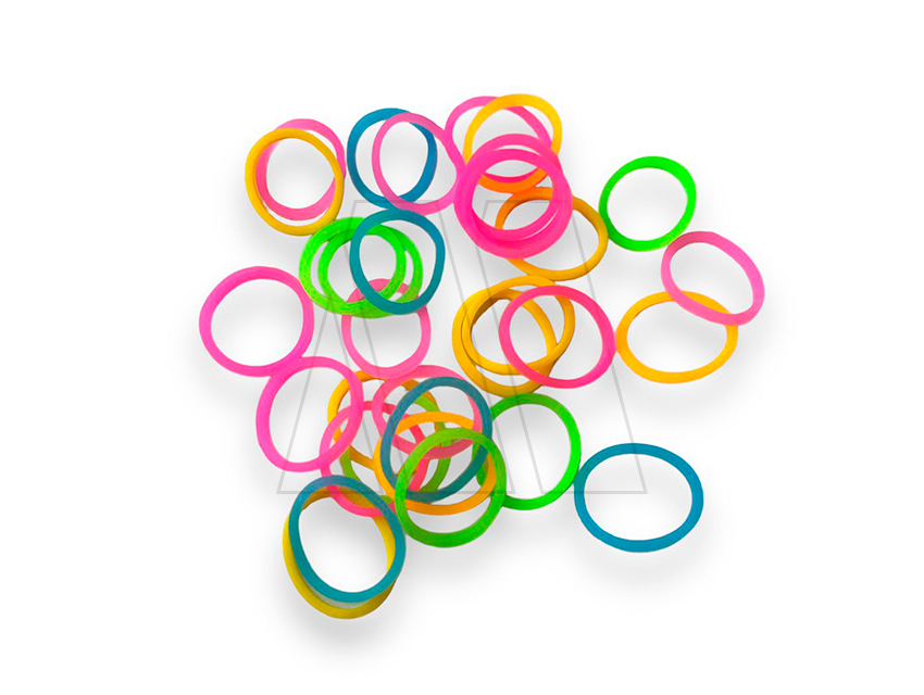 GOMITAS DE SILICONA X 300UN COLORES SURTIDOS