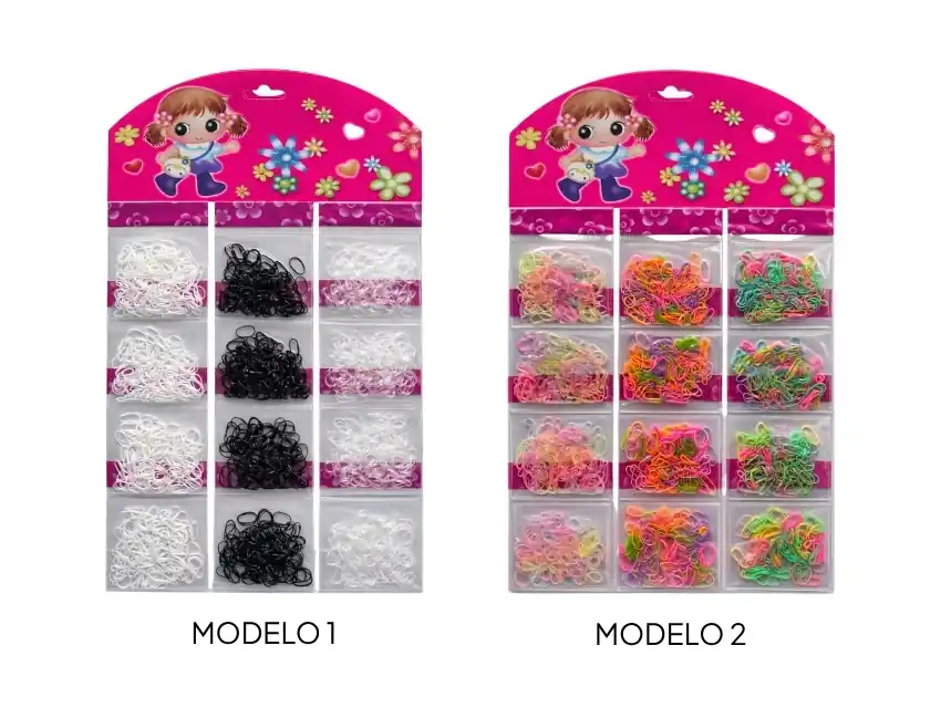 GOMITAS DE SILICONA X 12 BLISTERS SURTIDOS