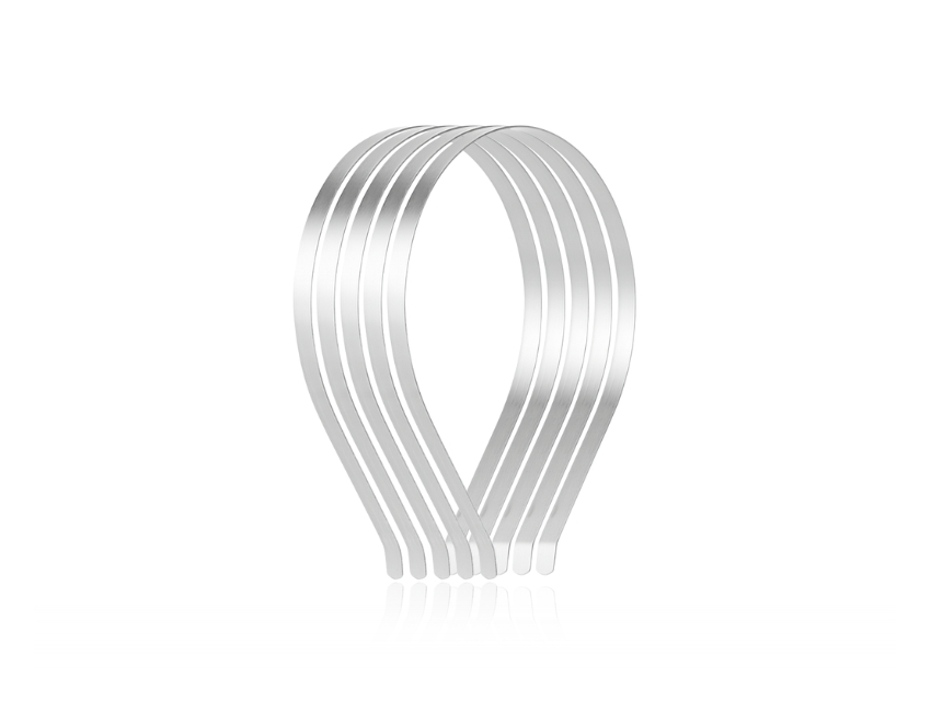 VINCHA METALICA NIQUEL PARA FORRAR 4MM X 5UN