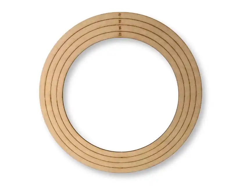 AROS DE FIBROFACIL P/ MANDALA X 4 MEDIDAS DIFERENTES 