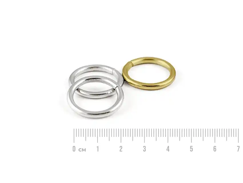 ARGOLLAS METALICAS SIMPLES NIQUELADAS 18 MM X 500UN