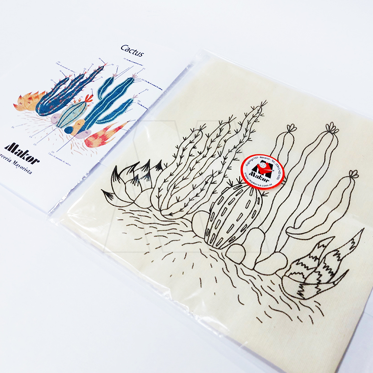 LIENZO C/DISEÑO PARA BORDAR 35CM X 45CM