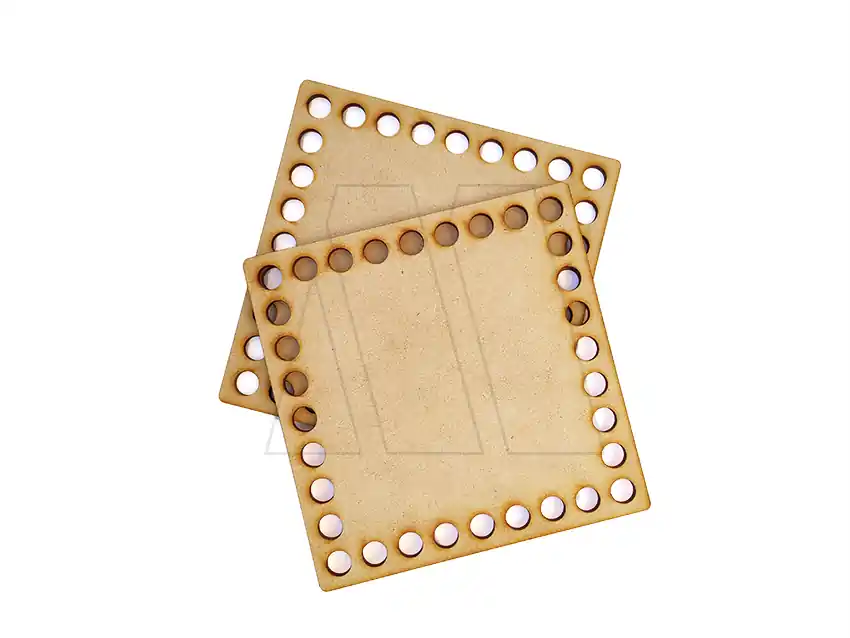 TELAR PARA TOTORA FIBROFACIL CUADRADO CHICO 14CM X 14CM