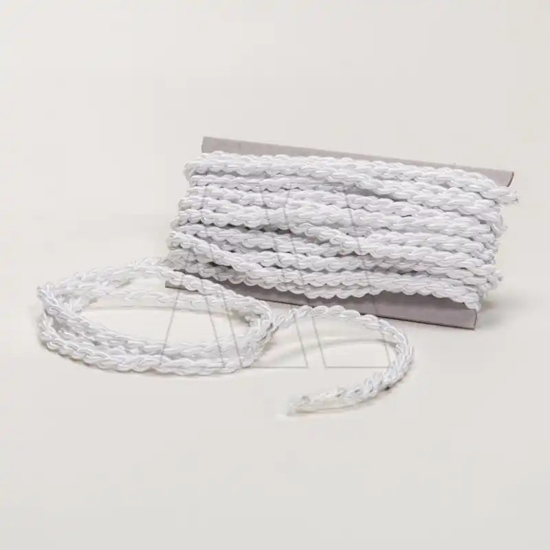 CORDON RAYON COMUNION ENCADENADO 8MM X 10MTS