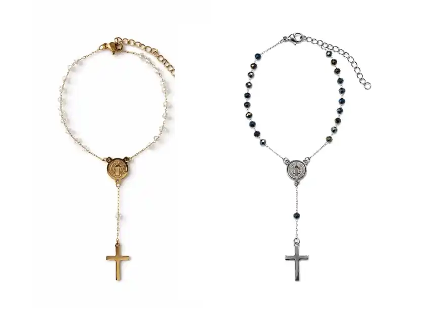 PULSERA ROSARIO REGULABLE 19,5CM