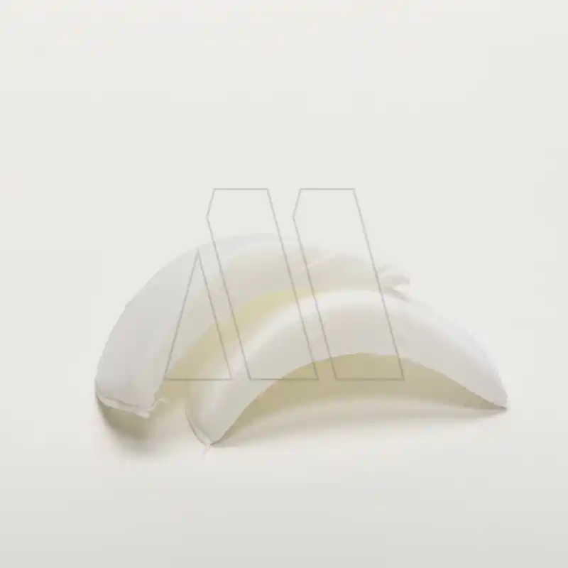 HOMBRERA C/FORMA MEDIANA FORRADA BLANCA X 12 PARES